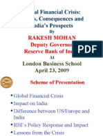 Global Financial Crisis: Causes, Consequences and India's Prospects