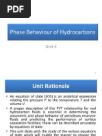 Unit II Phase Behaviour of Hydrocarbons