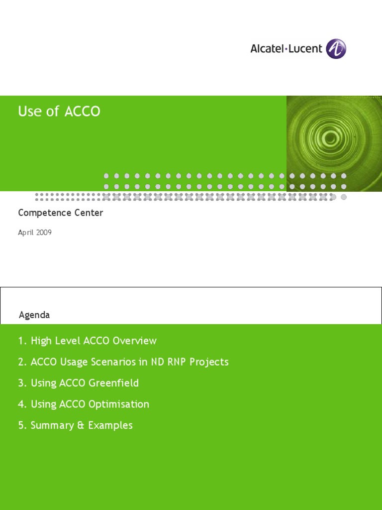 2.9 - Use of ACCO - Released | PDF | Program Optimization ...