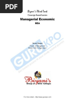 Managerial Economics MBA Notes