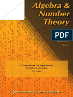 Algebra & Number Theory: Mathematical Sciences Publishers