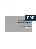 Programme Marocain Des Mathématiques MPSI