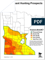 2014 Pheasant Hunting Prospects Map Dnr September