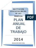 Plan Anual de Trabajo 2014