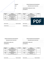 Borang Pemarkahan Pertandingan