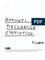 Appunti Meccanica Statistica