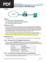 7.2.3.5 Lab - Using Wireshark To Examine A UDP DNS Capture