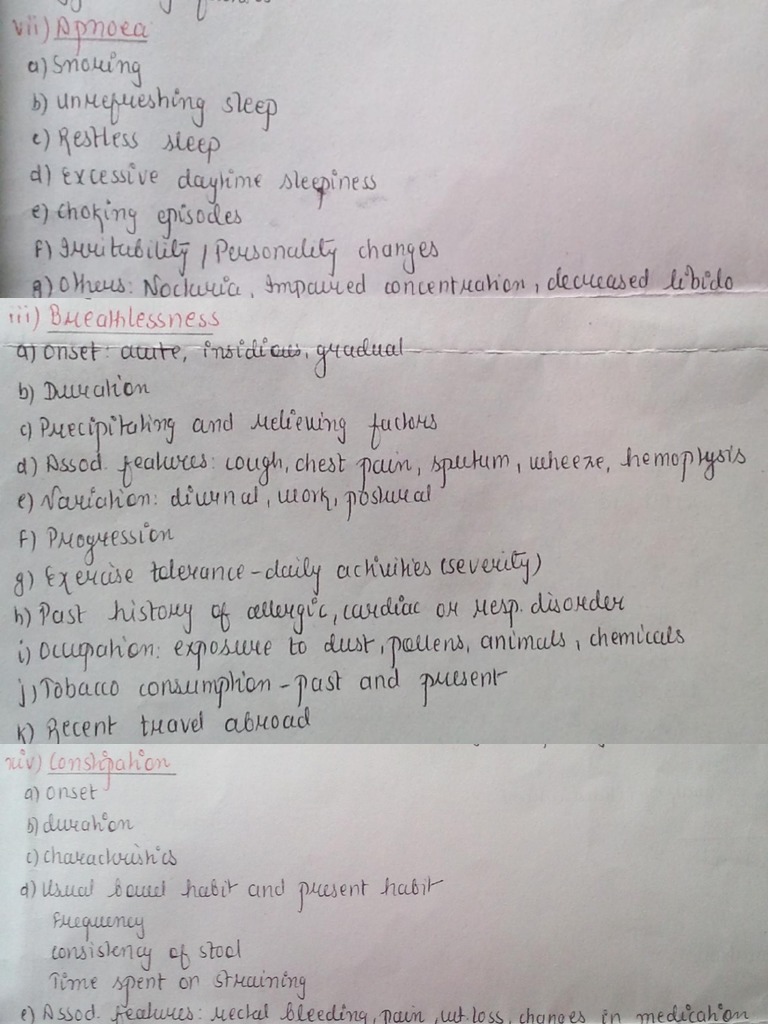 History Taking In Medicine Pdf