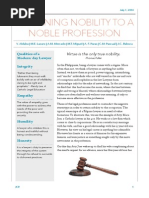 Returning Nobility to a Noble Profession