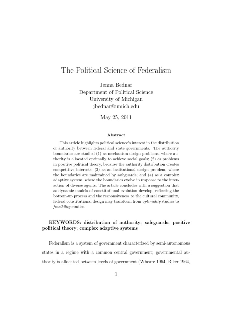 Federalism essay conclusion image