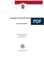 B.ed. Thesis. Language Learning Through Music. Drífa Sigurðardóttir