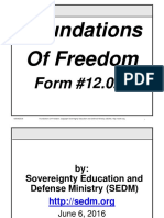 Foundations of Freedom Course, Form #12.021