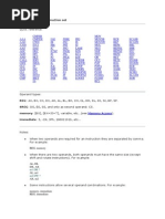 Complete 8086 Instruction Set