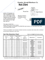 Nut Clips: - Nut Clip Selection Chart