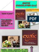 Producción y comercialización de chocolate gourmet en Tarapoto por Exotic Chocolatier S.A.C