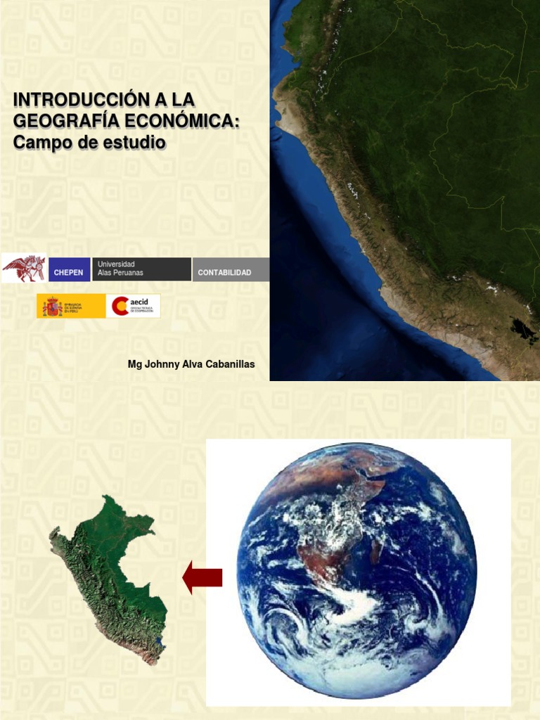 Introducción A La Geografía Económica Campo de estudio