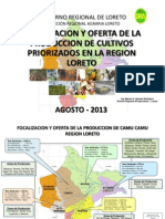 Focalizacion Oferta de La Produccion Cultivos Priorizados Region Loreto Peru