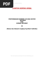 Contoh Kertas Kerja Pinjaman