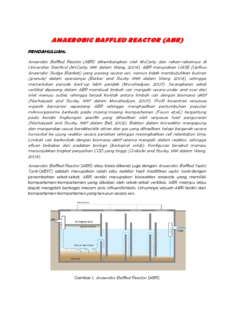 Desain dan Kinerja Anaerobic Baffled Reactor | PDF | Sains & Matematika
