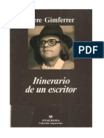 Itinerario de Un Escritor - Gimferrer, Pere PDF