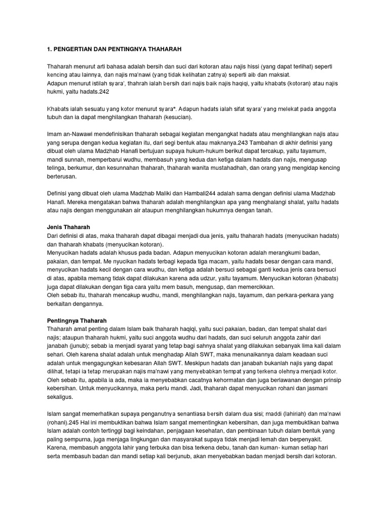 Thaharah Pdf