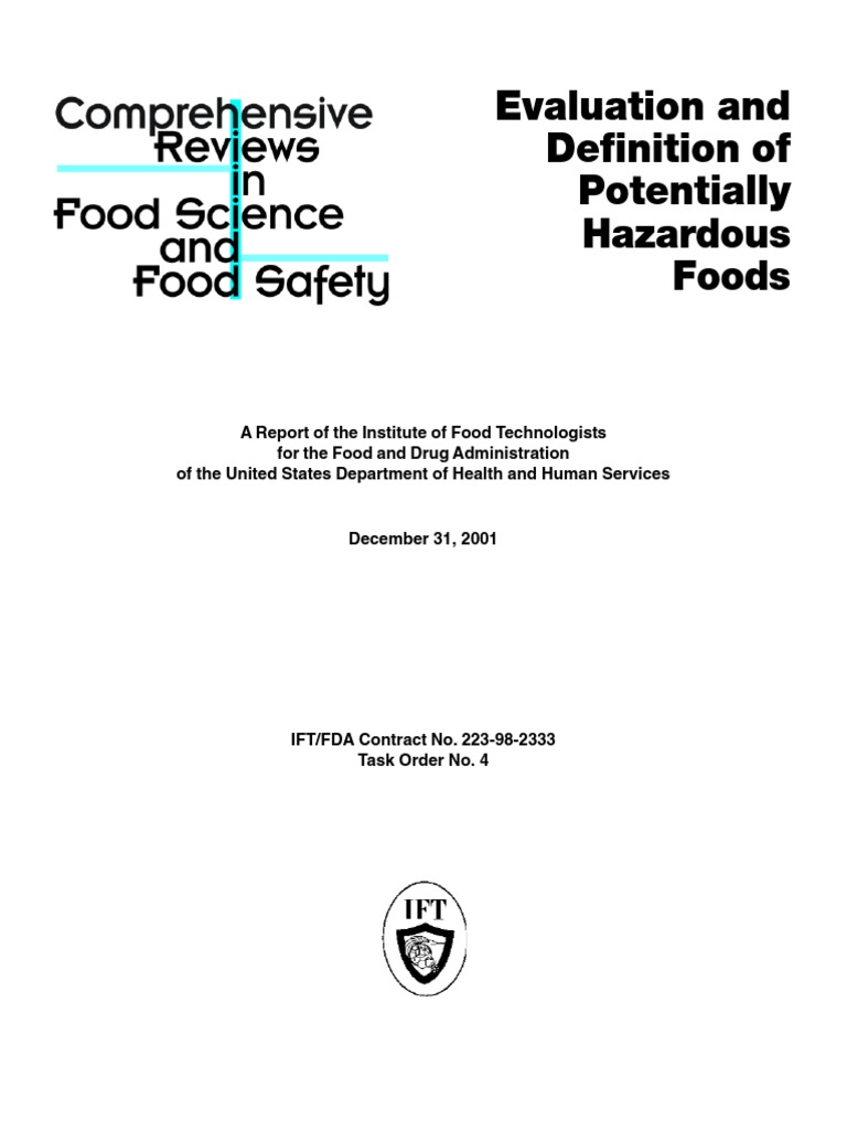 evaluation-and-definition-of-potentially-hazardous-foods-pdf-food