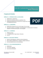 Curso de Fundamentos Ecológicos Del Medio Ambiente