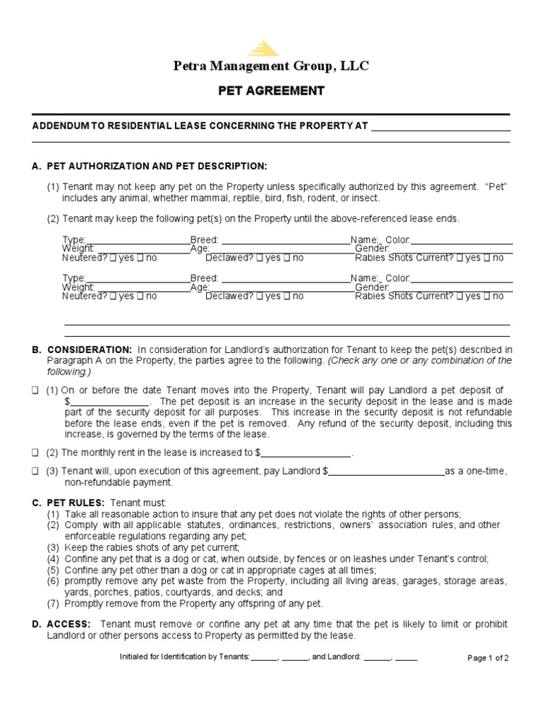 pet-agreement-lease-leasehold-estate