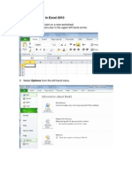 Enabling Macro in Excel