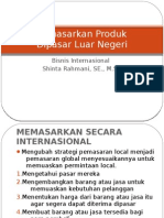 Memasarkan Produk Ke Pasar Luar Negeri