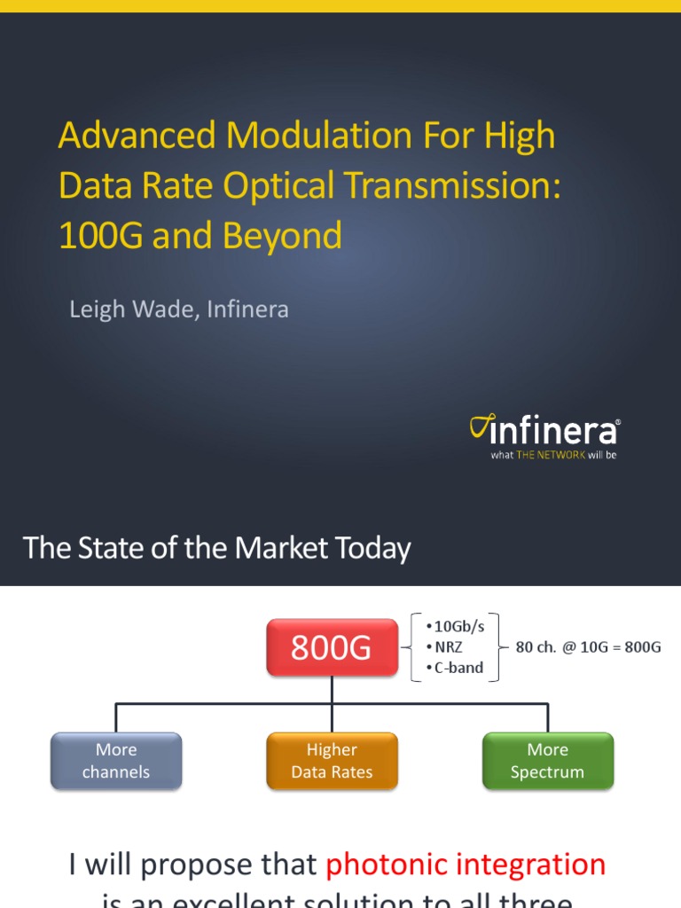 Advanced Modulation For High | PDF | Modulation | Wavelength Division ...