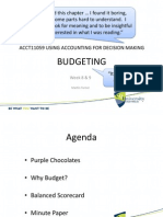 Wk8 9 Budget for the Short-Term