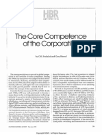 Prahalad CK & Hamel G 1990. The Core Competence of The Corporation - Further Reading