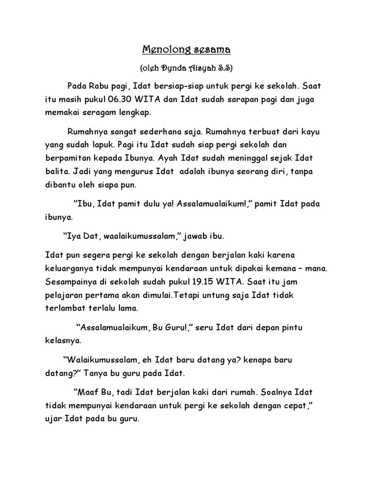 Cerpen Tentang Ibu Yang Sudah Meninggal Kata Mutiara