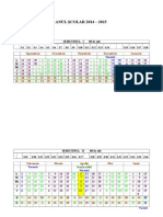 Calendar an Scolar 2014-2015