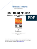 High Trust Selling