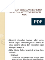 Hubungan Beberapa Sifat Kimia Fisika Dan Aktivitas Biologis