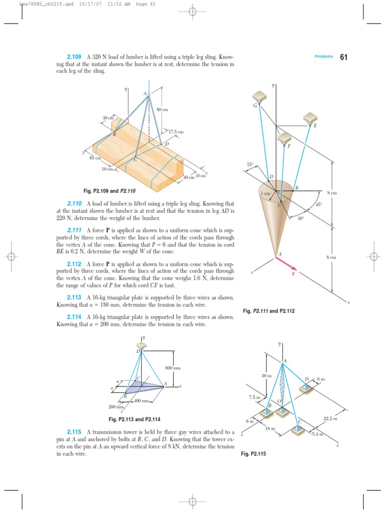 Tension Analysis of Supported Plates | PDF | Force | Physics
