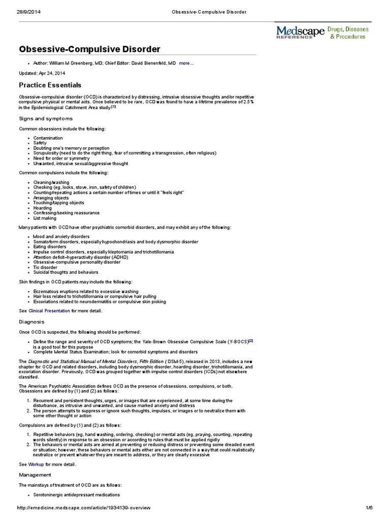 Case study for ocd image