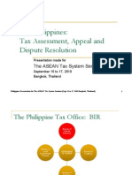 The Philippines: Tax Assessment, Appeal and Dispute Resolution