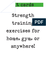 Fit Cards: 40+ Strength Exercises for Home or Gym