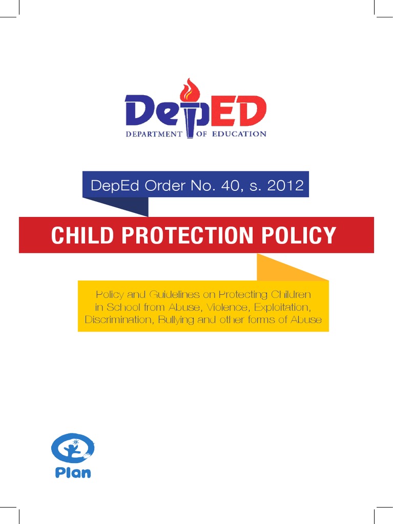 DepEd Child Protection Policy 2024 | PDF | Child Protection | Children ...