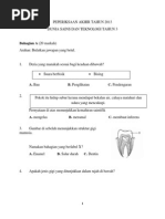 Contoh Soalan Sains Tahun 3