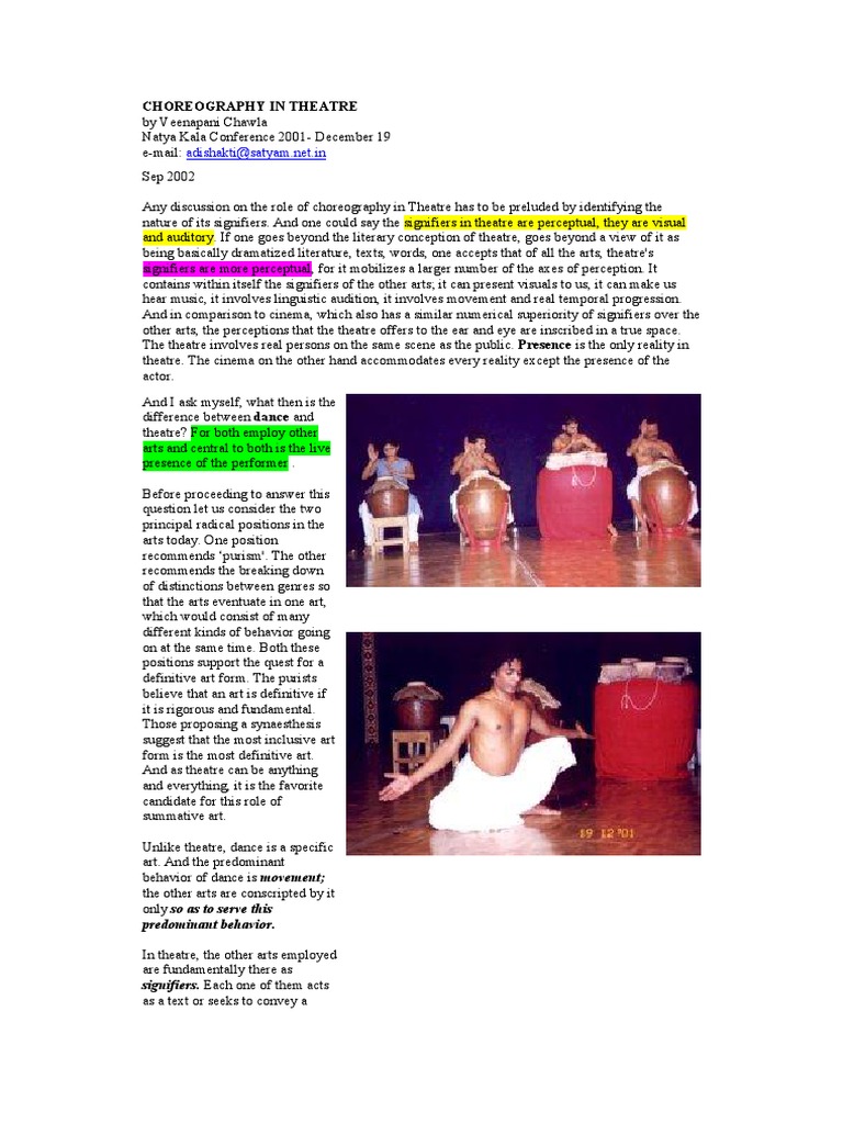 Why is choreography important picture