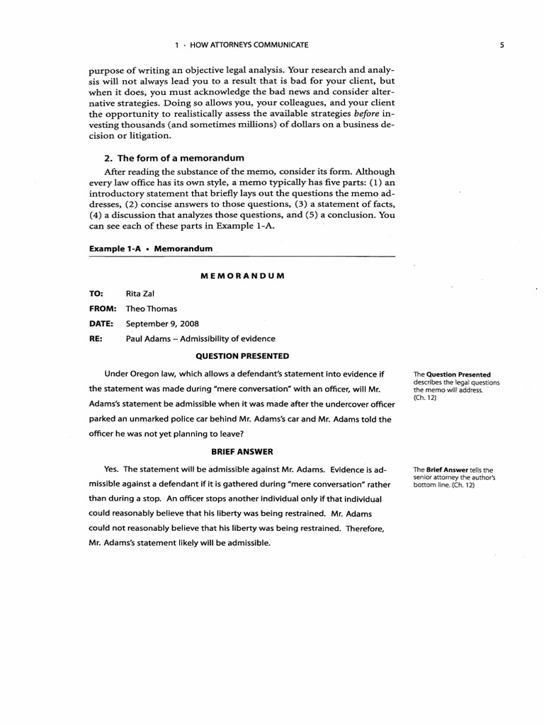 Sample - Predictive Memo  PDF  Memorandum  Plea