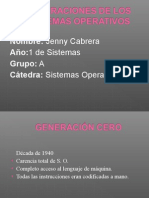 Generaciones de Los Sistemas Operativos