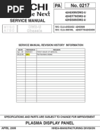 Hitachi 55HDT79 Service Manual