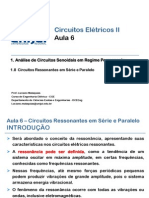 Aula 6 Circuitos Ressonantes em S Rie e Paralelo