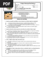 Avaliação Sobre Egito