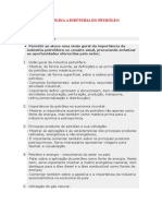 Conteúdo Da Disciplina A Indústria Do Petróleo